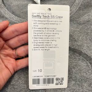 Lululemon Swiftly Tech SS Crew